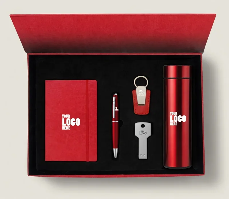 Red and black premium corporate gift box